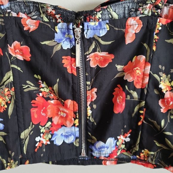 Revamped floral Bustier/Bralette, NWOT, Size Small - Picture 5 of 11